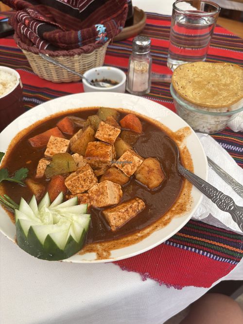 Pepián with Tofu  at Las Chinitas in Panajachel