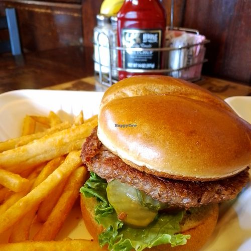 Vegan Burger 🍔 beyond pattie at The Longhorn in Tombstone