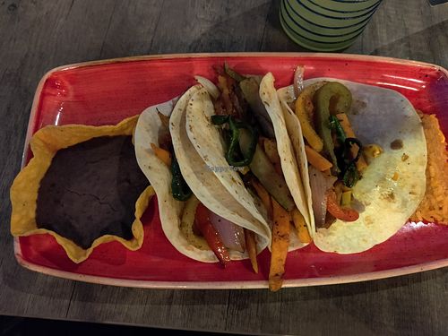Veggie tacos at Condesa Restaurante Mexicano in Watertown