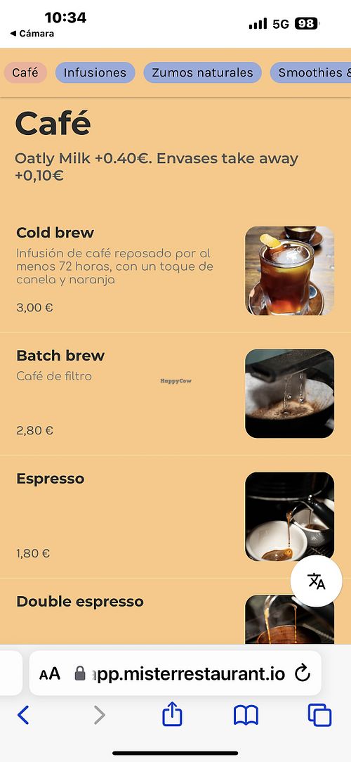 Menú  at LUWAK in Gran Canaria