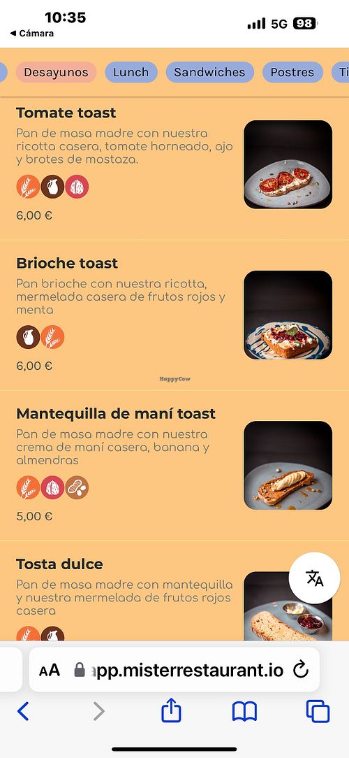 Menú  at LUWAK in Gran Canaria