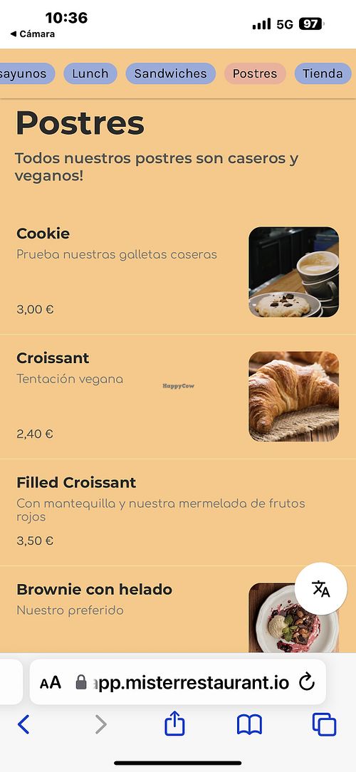 Menú  at LUWAK in Gran Canaria