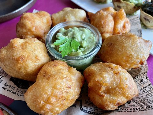 Cassava fritters with guacamole at Suma in Grevenmacher