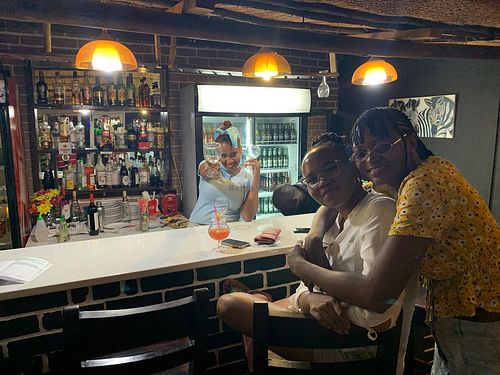 Pizza plus coffee & curry kasane happy vibes with veg good food  at Pizza Plus Coffee & Curry in Kasane