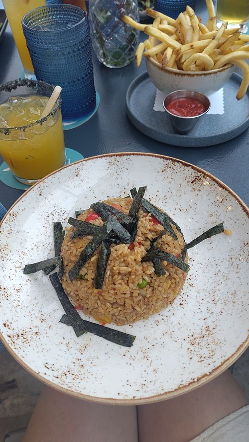 Pineapple fried rice at Magics Beach Grill in Kailua Kona