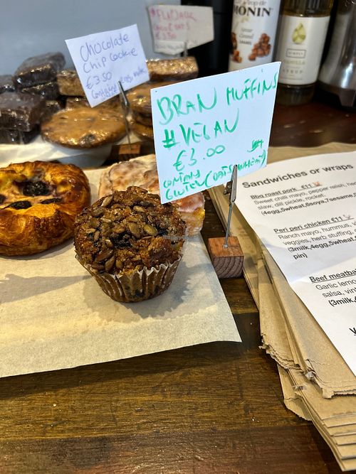 Vegan bran muffin   at Green Bench Cafe in Dublin