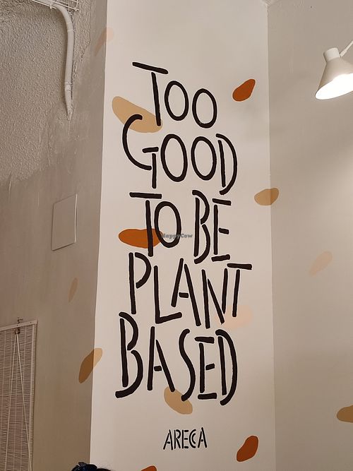 Wall at Areca Bakery in Barcelona