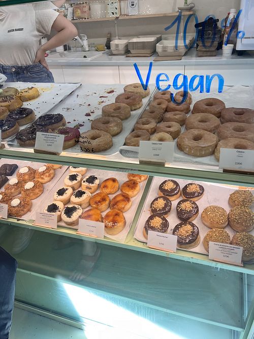 Donuts  at Areca Bakery in Barcelona