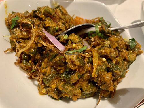 Okra curry at Mount Everest  in Aberdeen