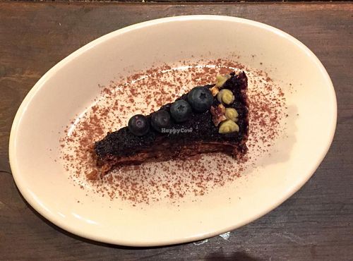 This was some sort of blackberry cake. It was delicious at Mi Vida Cafe in Miami