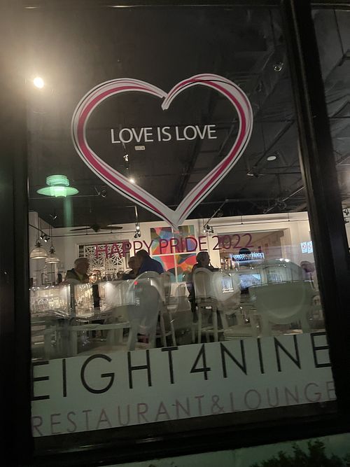 Outside  #Veganuary at EIGHT4NINE in Palm Springs