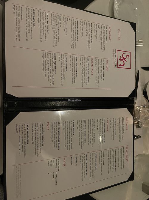 Menu #Veganuary at EIGHT4NINE in Palm Springs