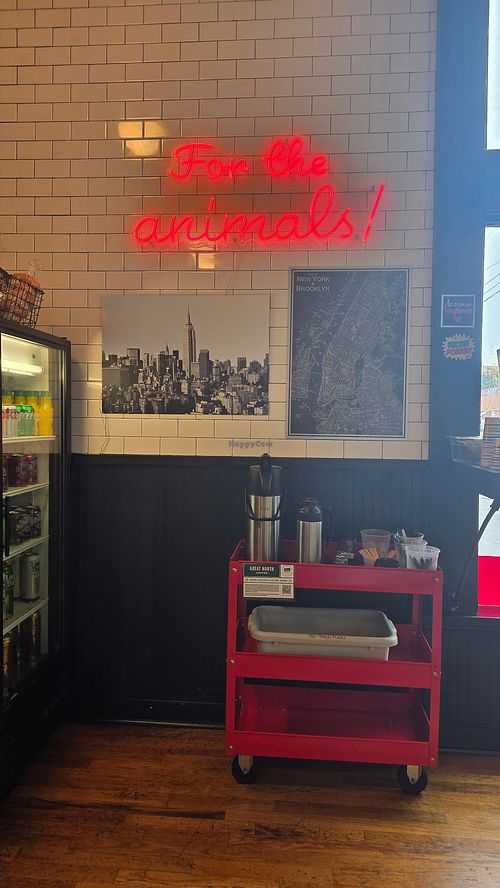 Inside at Ben & Esther's Vegan Jewish Deli in Portland