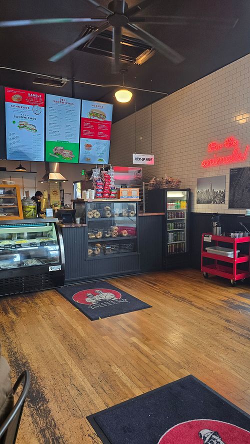 Inside at Ben & Esther's Vegan Jewish Deli in Portland