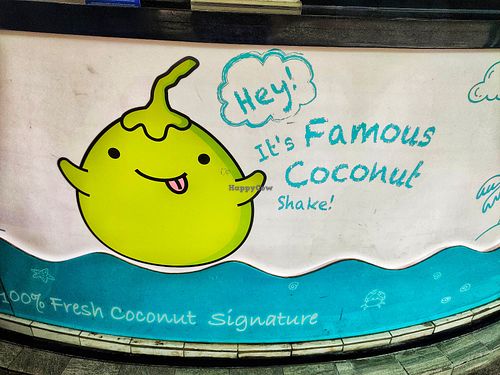 Hey... at Mr Coconut - Waterway Point in Northeast Singapore