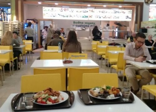Vegans in the food court! at Loving Hut - OC Nový Smíchov in Prague