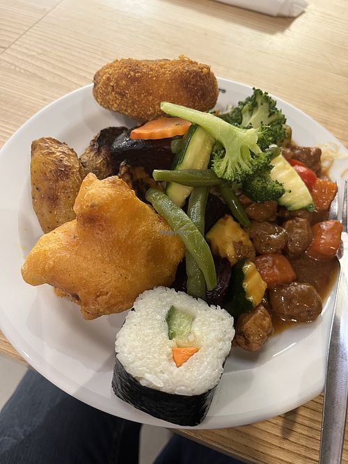 The sushi and deep fried cauliflower are amazing   at Loving Hut - OC Nový Smíchov in Prague