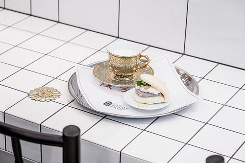 Vegan BAO (Taro) at DAYLILY KAMPO STAND  in Osaka