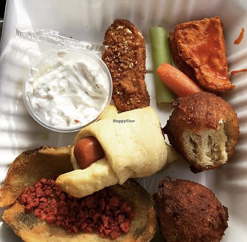 Appetizer sampler   at Imagine Vegan Cafe in Memphis