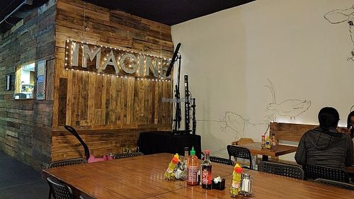 Inside at Imagine Vegan Cafe in Memphis