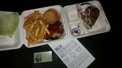 Imagine Vegan Cafe
I visited this Vegan Restaurant for the first time on Sep 24, 2017. I was passing through Memphis, and used the Happy Cow App on my phone to locate an open Veg Restaurant. This one was open, and I saw some of the poor reviews, but tried it anyway.

Parking could be an issue, but I found a spot, prices weren't low, but the food was good, and the  dessert cookie took me days to eat

More pics here
http://whatdoyoueatthen.com/imagine-vegan-cafe-memphis-tn/

Homey eatery featuring vegan entrees, sandwiches, salads & desserts, plus brunch & a kids' menu.

My Instagram Review
https://www.instagram.com/p/BZfRqD6h-NC/?taken-by=whatdoyoueatthen at Imagine Vegan Cafe in Memphis