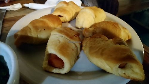 Dog's blanket at Imagine Vegan Cafe in Memphis