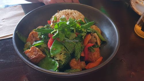 Lemongrass stirfry at Paradisescape in Brunswick