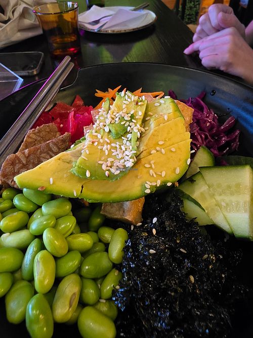 Poke bowl at Paradisescape in Brunswick