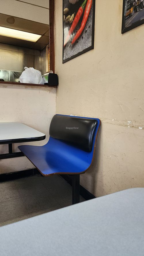 Indoor booths at Biryani Maxx in Cary
