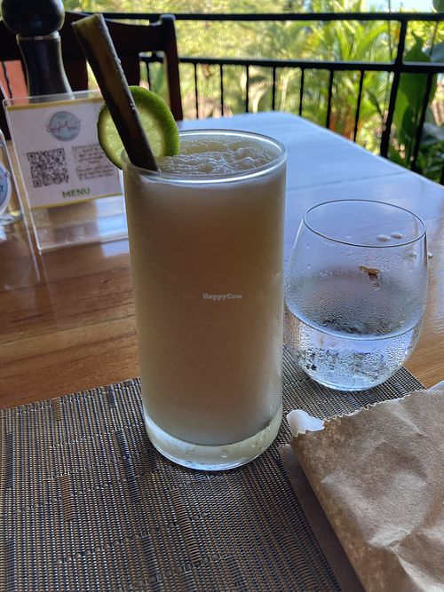 Coconut lemonade at Seagull Cove Resort in Boca Chica