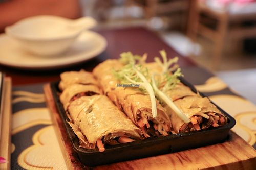 tofu skin rolls at Heyun Lingering Garden - 荷韵流园 in Guilin