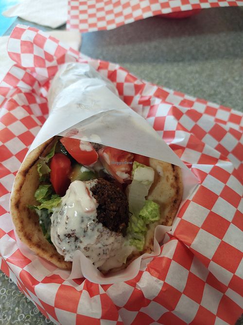 Falafel sandwich at Al Aqsa in Salem