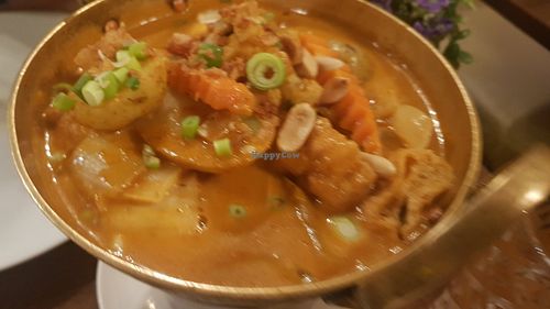 Tofu and vegetable Massaman curry at Bangrak Thai in Newcastle Upon Tyne