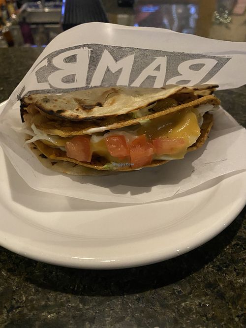 Double Deluxe at Bambi Vegan Tacos in Sacramento