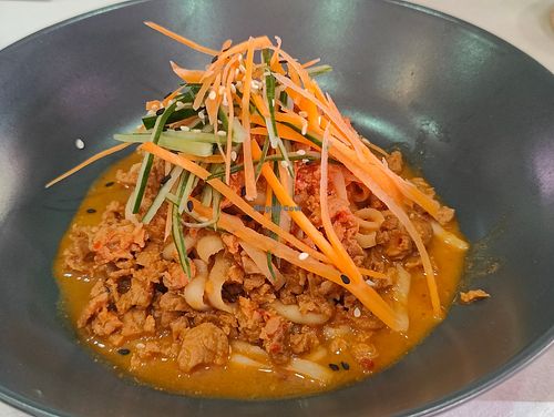 M03 - Spicy Miso Beef sauce noodles and Julienne vegetables at Awe in Northeast Singapore