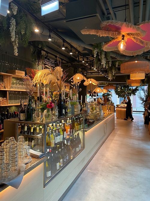 Part of the bar area at ChouChou in Stockholm