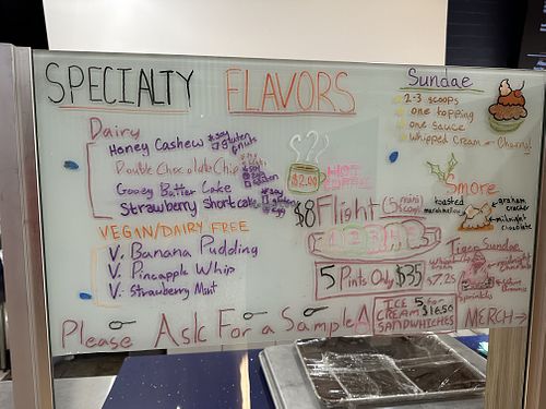 We have options!  at Rose Rock Microcreamery in Broken Arrow