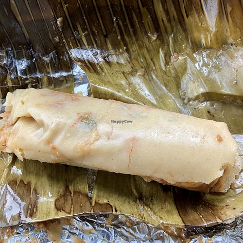 Salvi tamal at Mama's International Tamales in Los Angeles