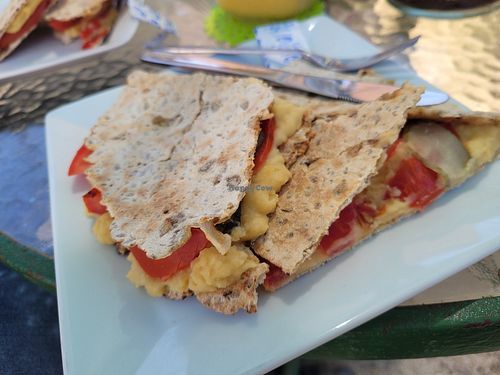 Sandwich vegano at Dulce Espejo in Vina Del Mar