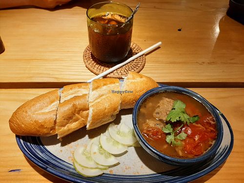 char siu  at Bánh mí Vegan Vietnam in Hanoi