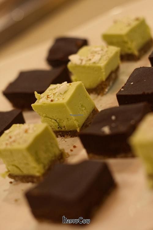 Raw, vegan desserts - unprocessed at The Naked Sprout in Burlington