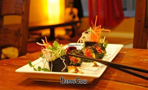 Vegan sushi at The Naked Sprout in Burlington