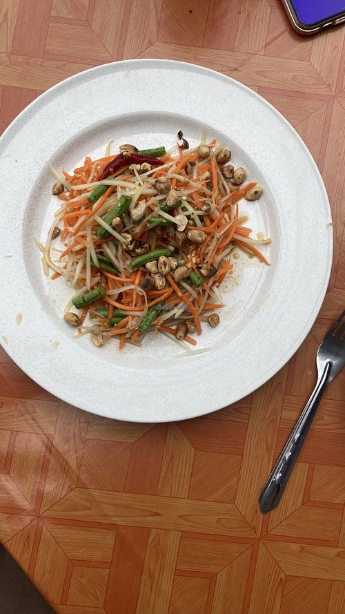 Papaya salad  at Tukta in Koh Tao