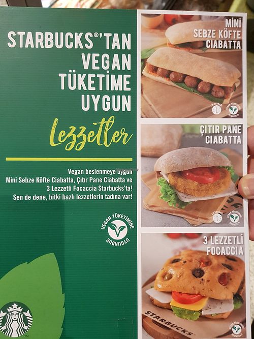 Description of the sandwiches at Starbucks in Istanbul