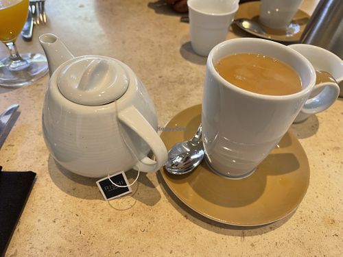 Tea with oat milk  at Veranda in Las Vegas