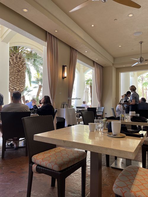 Outdoor dining  at Veranda in Las Vegas