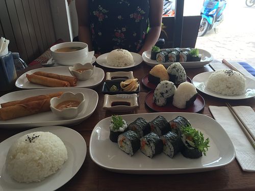 Vegan sushi! 🍙🙌🏽 at Japan Cafe in Koh Phangan