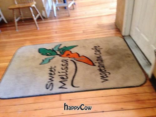 personalized carpet at Sweet Melissa Cafe in Laramie