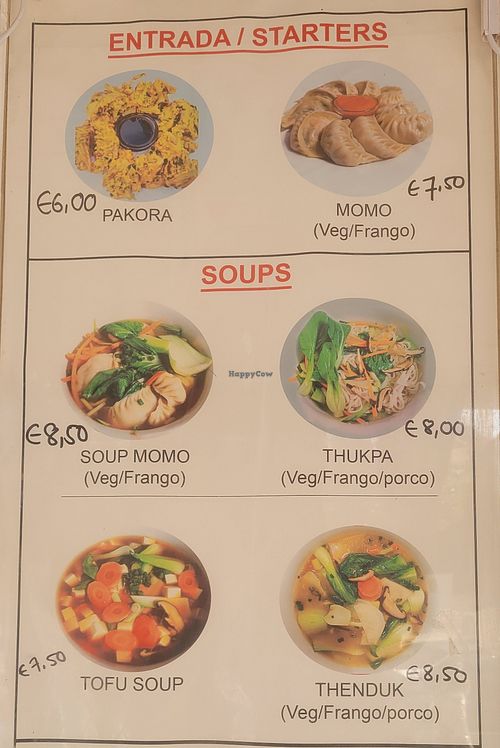 Menu pag 1/2 at RD's in Lisbon