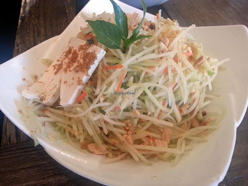 green papaya salad at Chau Veggie Express in Vancouver